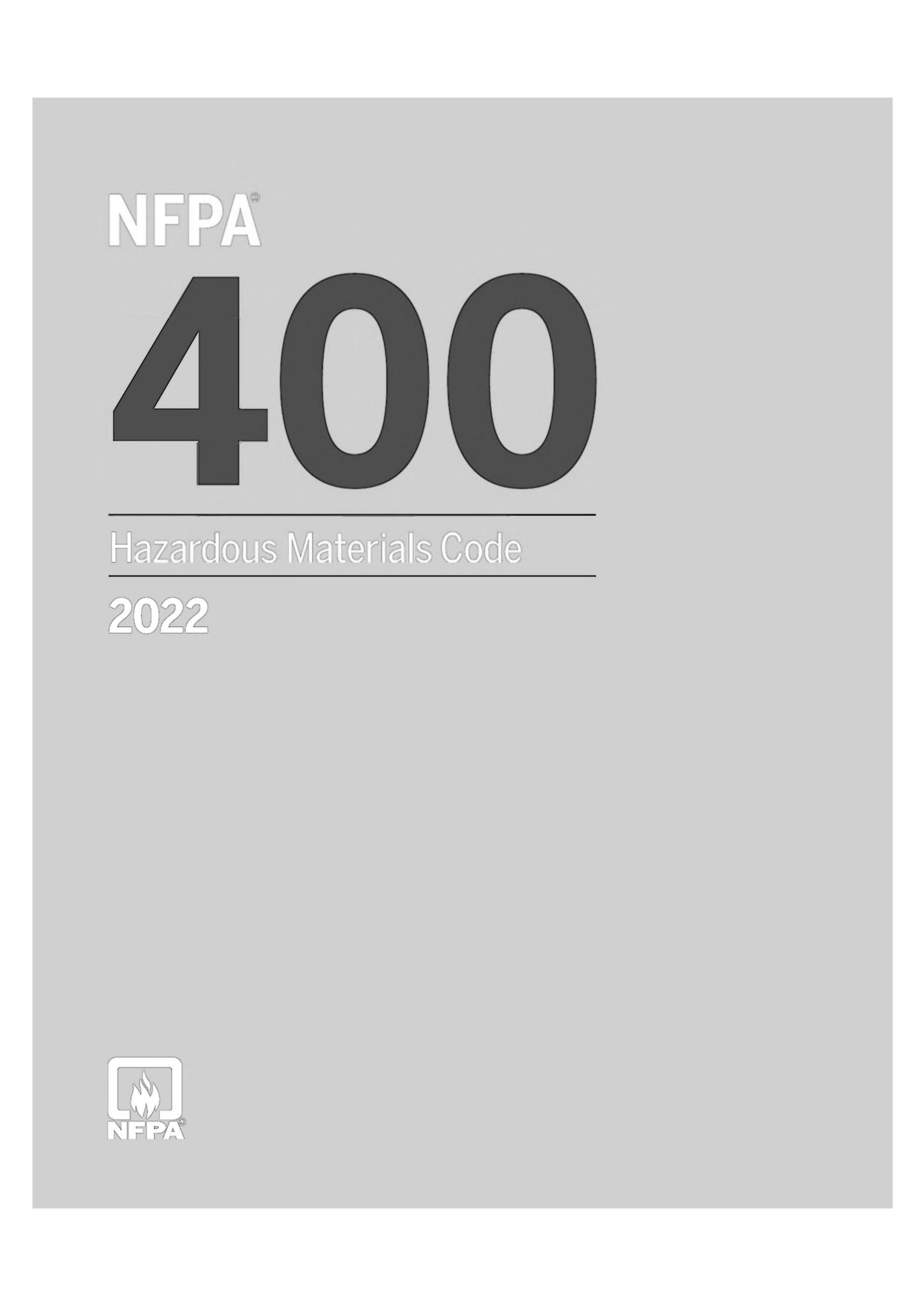 NFPA 400-2022 危险品规程资源截图