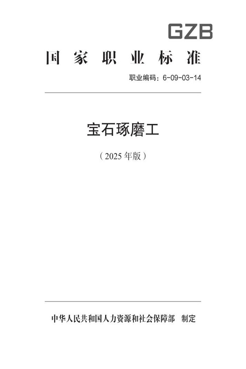 国家职业标准 6-09-03-14 宝石琢磨工 (2025年版)资源截图