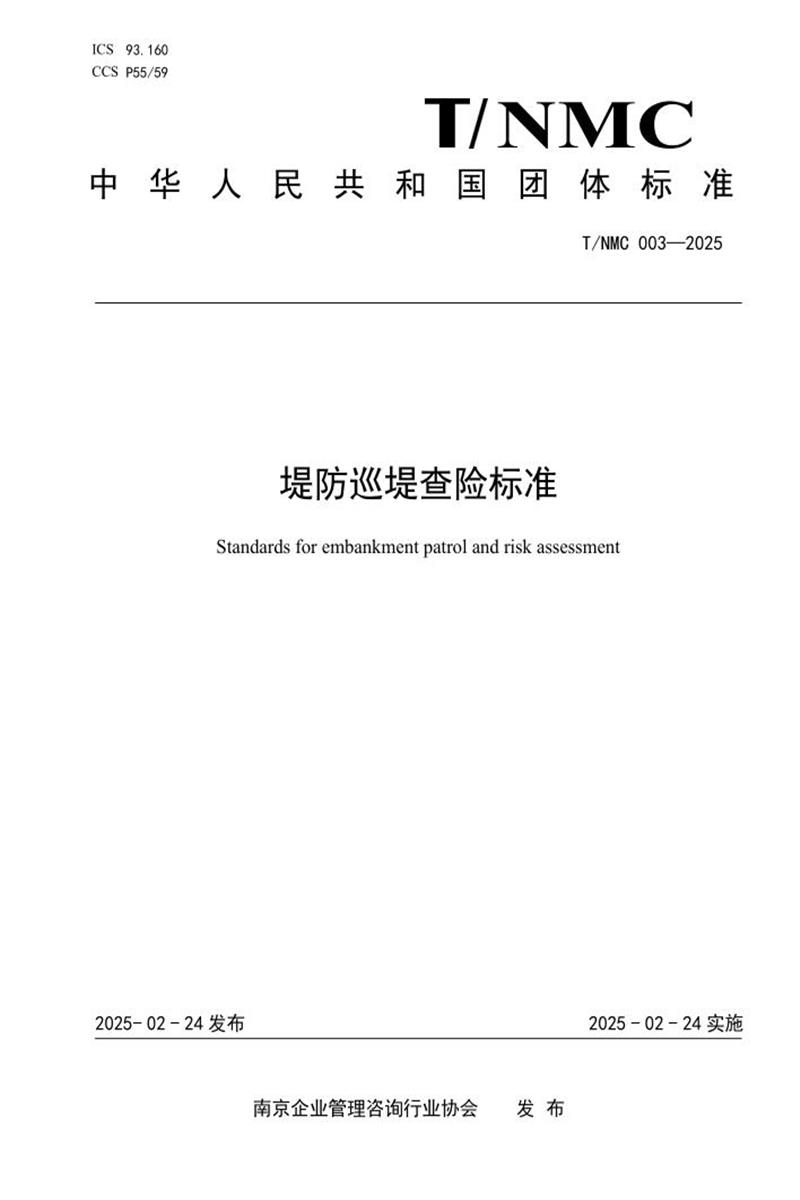 T/NMC 003-2025 堤防巡堤查险标准资源截图
