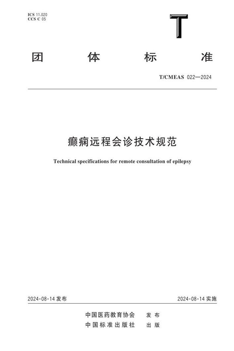 T/CMEAS 022-2024 癫痫远程会诊技术规范资源截图