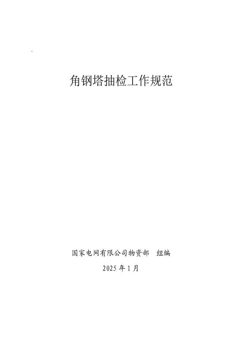 国家电网公司抽检标准 22 角钢塔抽检工作规范资源截图