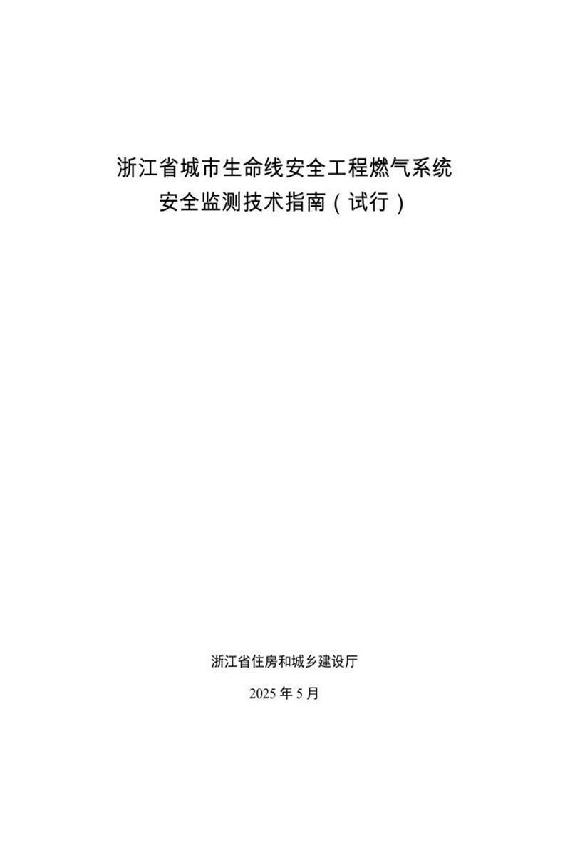 浙江省城市生命线安全工程燃气系统安全监测技术指南（试行）资源截图