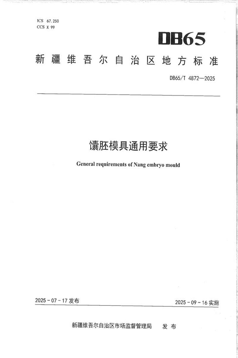 DB65/T 4872-2025 馕胚模具通用要求资源截图