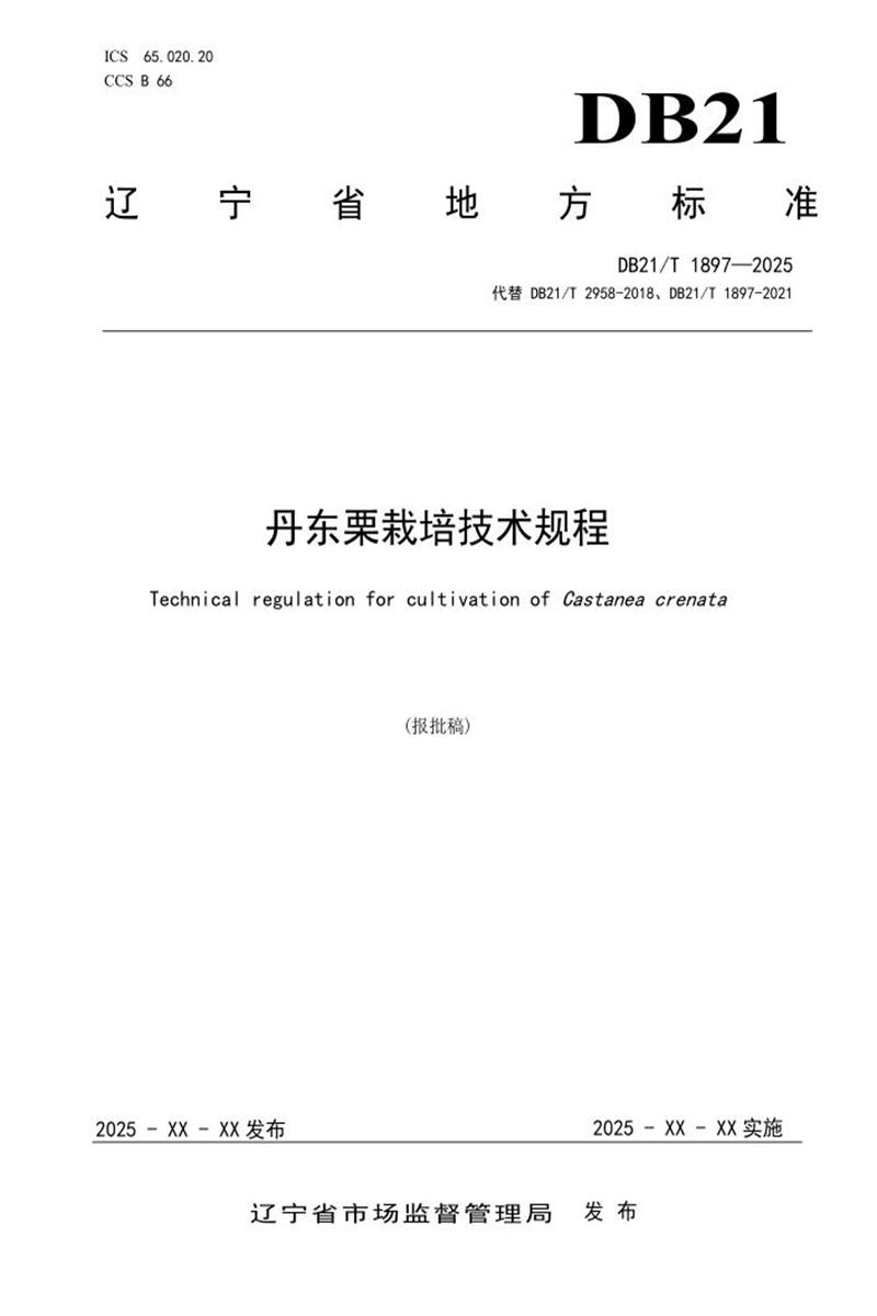 DB21/T 1897-2025 丹东栗栽培技术规程资源截图