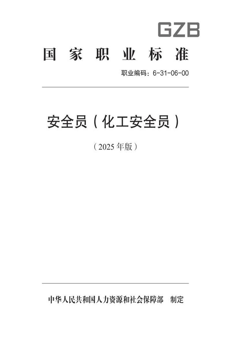 国家职业标准 6-31-06-00 安全员（化工安全员）（试行） 2025年版资源截图
