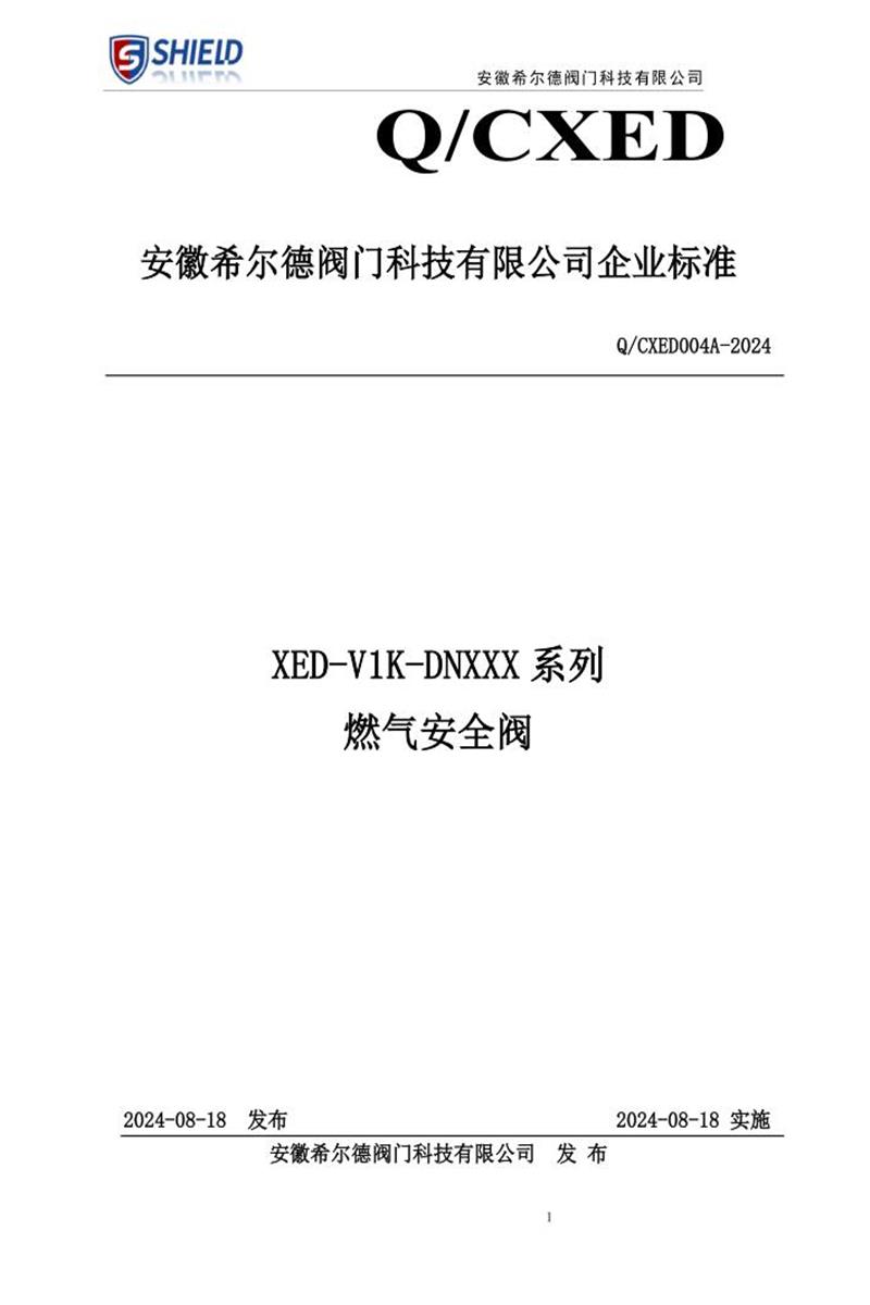 Q/XED 0004-2024 XED-V1A-DNXXX系列安全阀资源截图