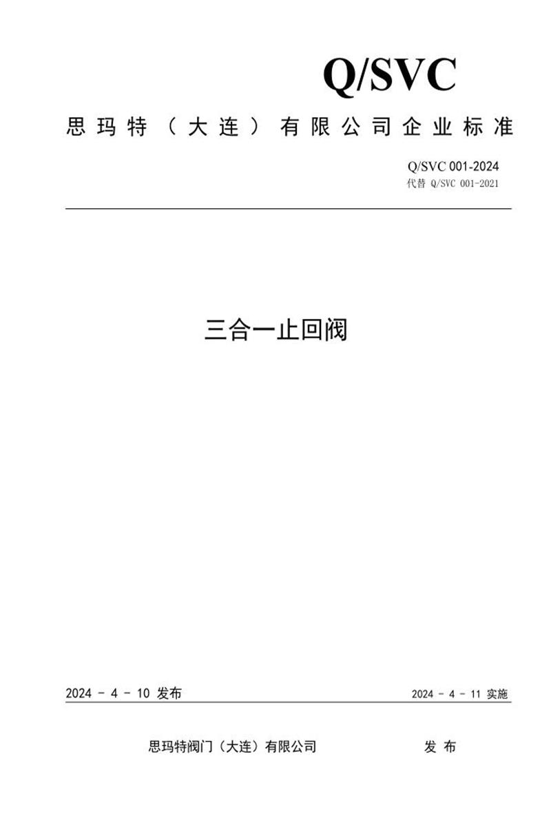 Q/SVC 001-2024 三合一止回阀资源截图