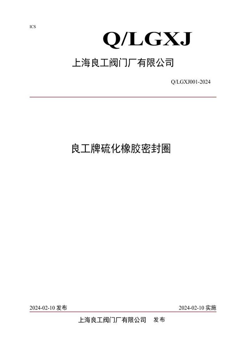 Q/LGXJ 001-2024 良工牌硫化橡胶密封圈资源截图