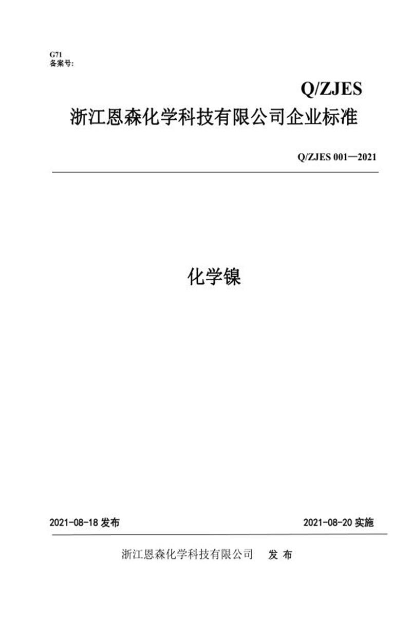 Q/ZJES001-2021 化学镍资源截图