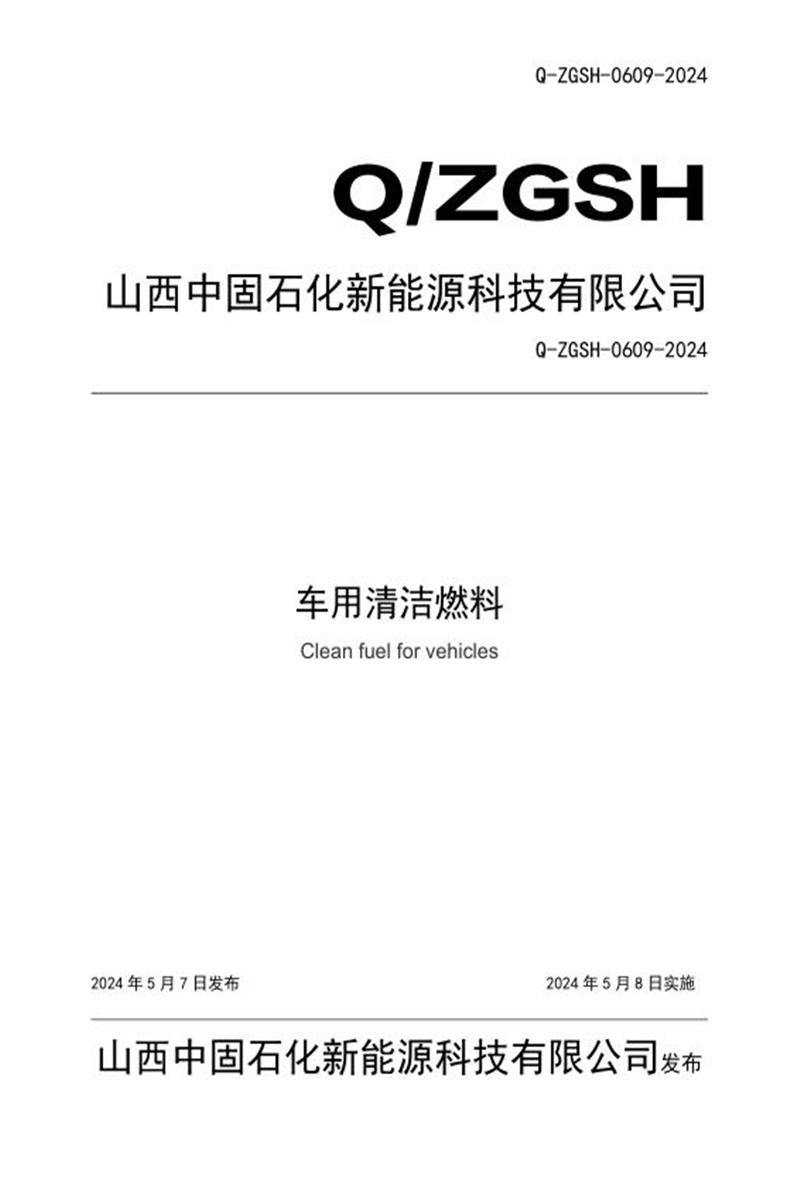 Q/ZGSH 0609-2024 车用清洁燃料资源截图