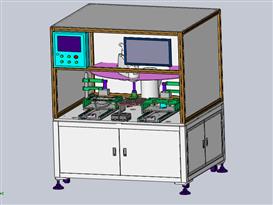 平板电脑镜头支架CCD对位贴合机（四轴机械手设备）3D模型