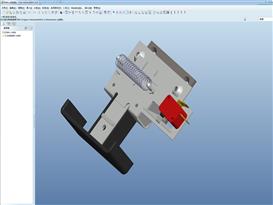 洗碗机门锁3D模型（2）