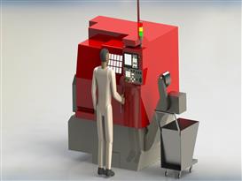 转塔数控车床3D模型