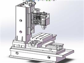 工作台不升降铣床3D模型