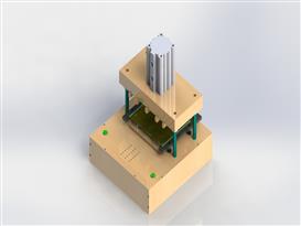 电路板测试夹具3D模型