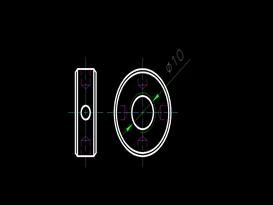 螺母-侧面带孔圆螺母（M10