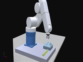 工业流水操作机器人3D模型
