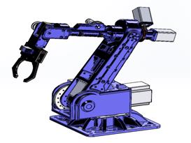 6轴步进机器人3D模型