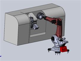 夹持搬运机器人3D模型