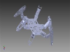 六足机器人3D模型