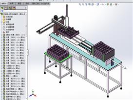 机械手自动装盘机3D模型