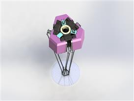 松下连杆机器人3D模型