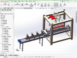机械手臂装箱机3D模型