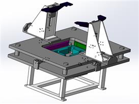 钣金自动翻边机构3D模型