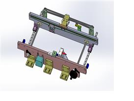 传送轨道机构3D模型