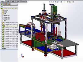 自动进出料焊接机3D模型
