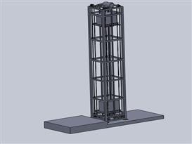智通升降机提升机3D模型