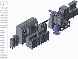 五孔插座组装机3D模型