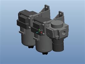 气动三联件 三维模型3D