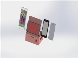 手机放置测试平台3D模型