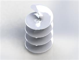先进的螺纹形状3D模型