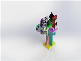 三轴移动平台3D模型