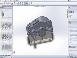 直齿圆柱齿轮减速器3D模