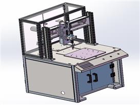 三轴自动锁螺丝机设备3D