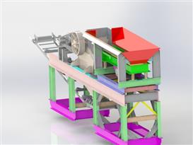 移动式破碎机3D模型