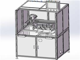 变速箱涂胶机SW设计3D模