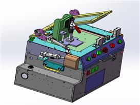 半自动化连杆测试机构3D