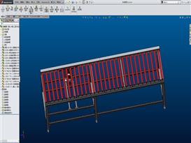 solidworks滚筒输送机3D
