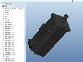 电动推杆3D结构图3D模型