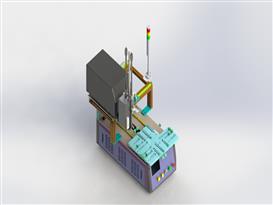 自动打印贴标机3D模型