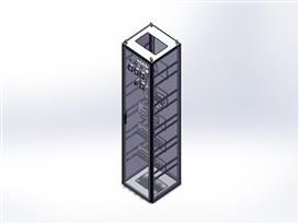 2000x600x600配电箱 3D