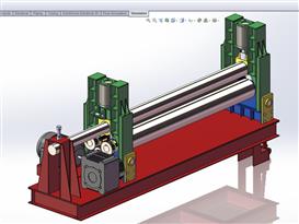 钢板辊压机3D模型