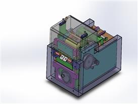 小型薄铜片切断机3D模型