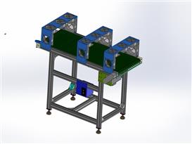 皮带输送机3D（带冷却系统