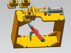 钉座焊接工装3D模型