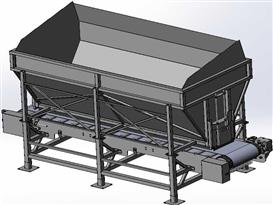 带式输送机料斗3D模型